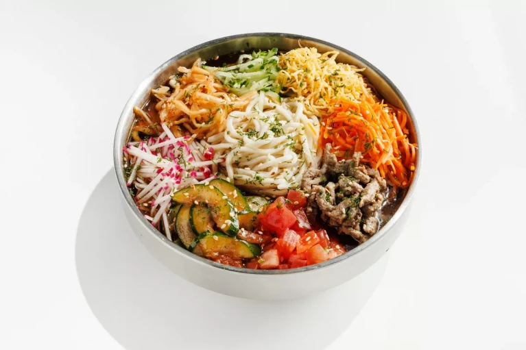 Куксу с курицей