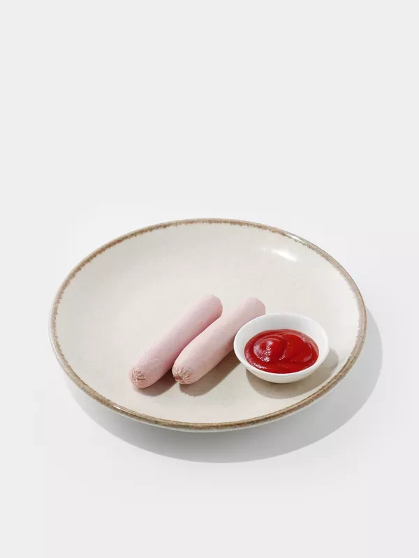 Сосиски молочные с кетчупом