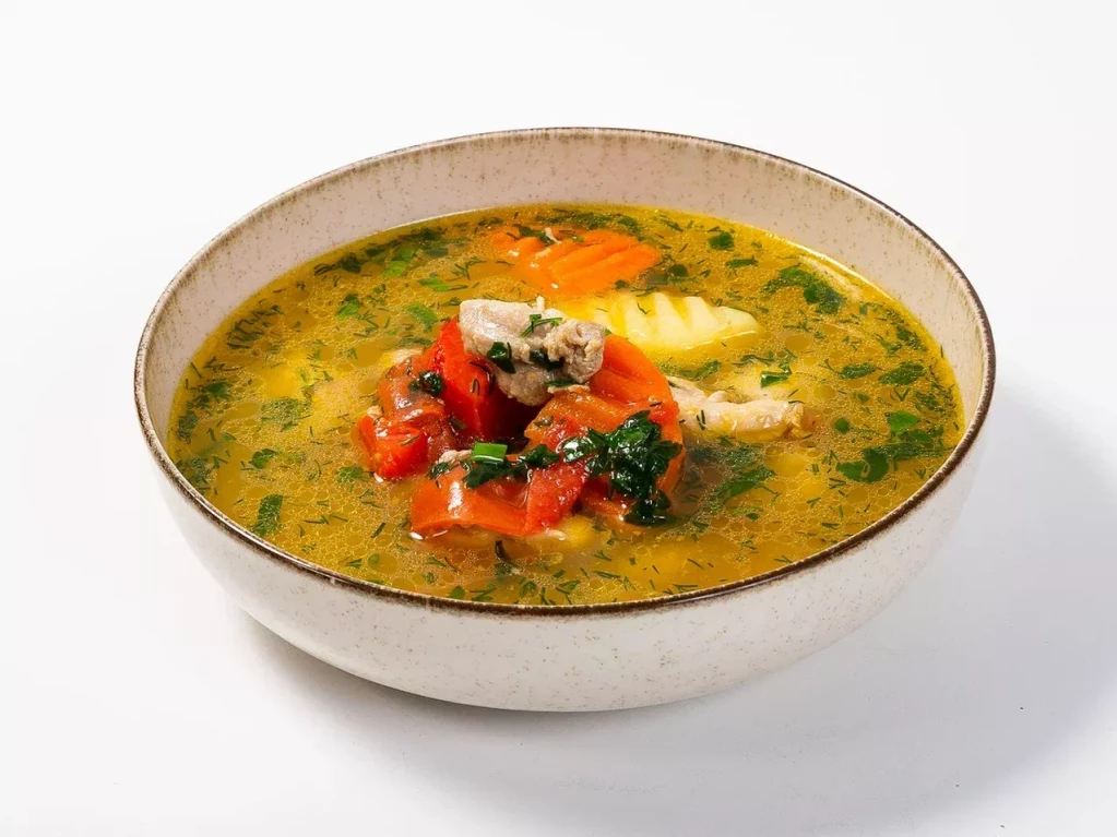 Куриный наваристый домашний суп