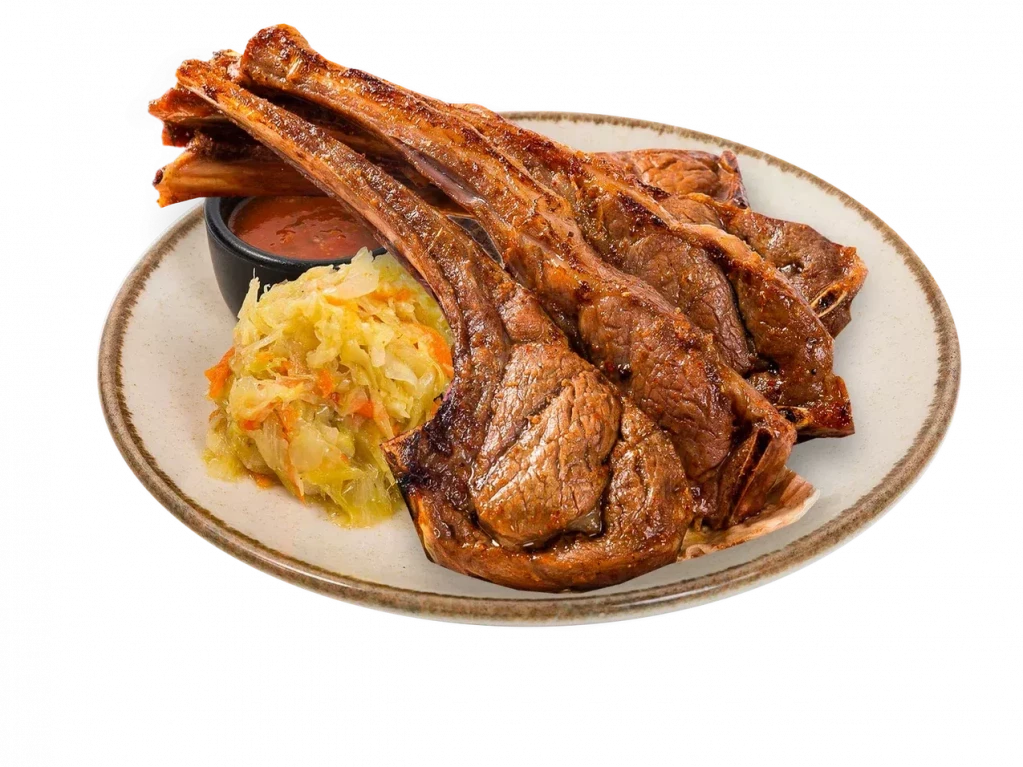 Корейка ягненка на гриле