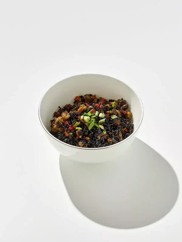 Черный рис с уткой