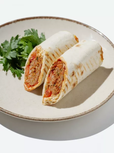 Люля в лаваше с говядиной и свининой