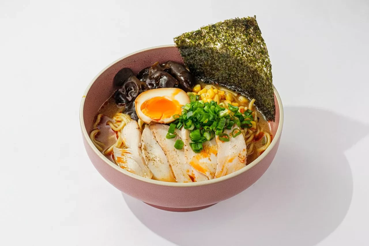 Мисо рамен с цыпленком