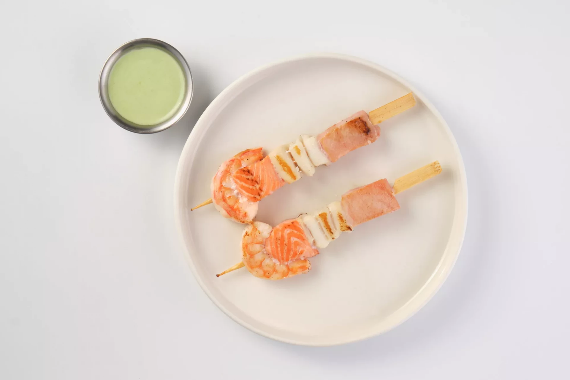 Шашлычки рыба и морепродукты