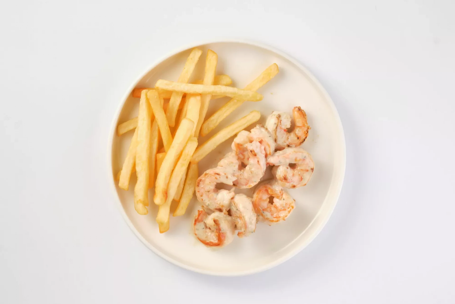 Жареные креветки 8шт