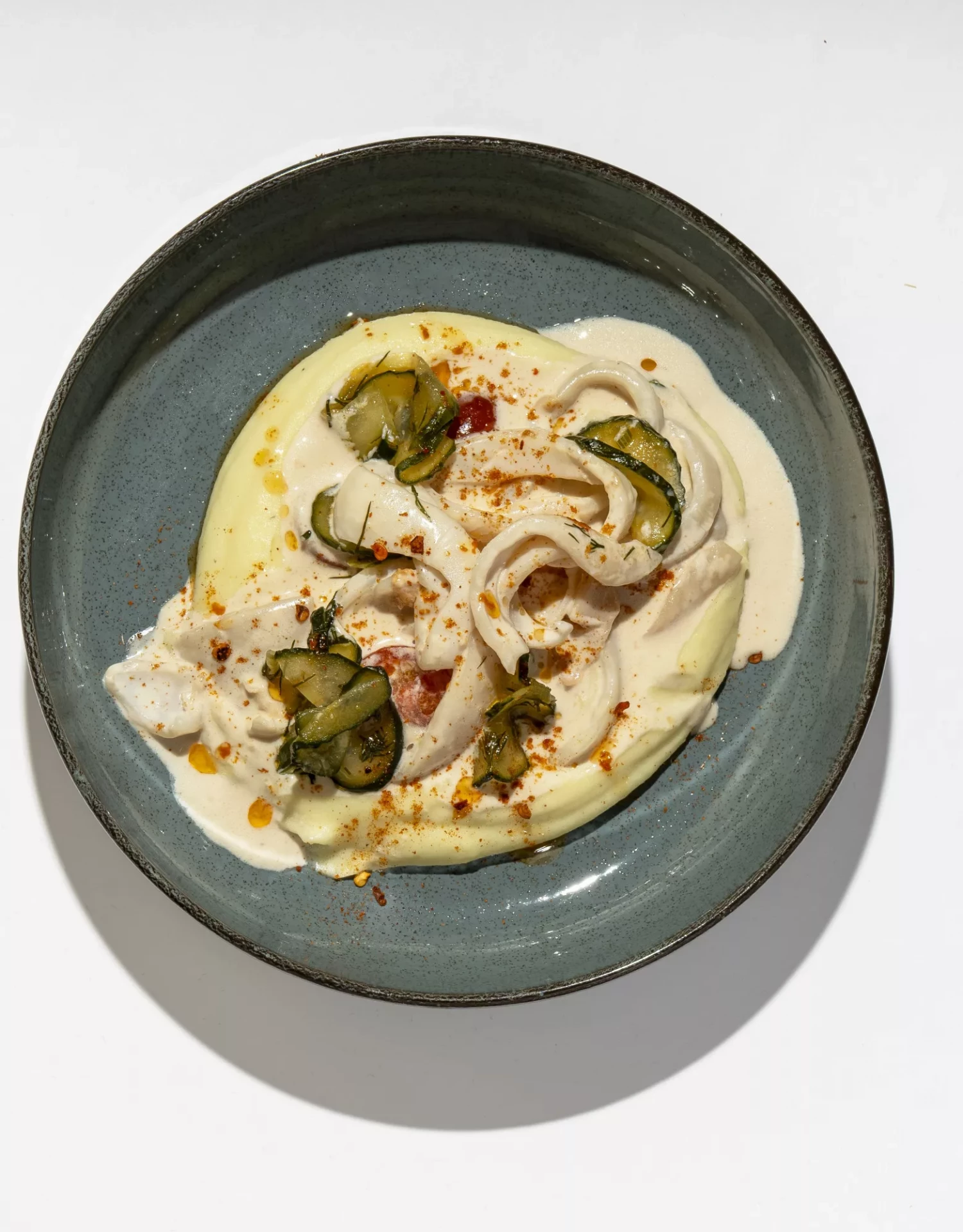 Бефстроганов из кальмара