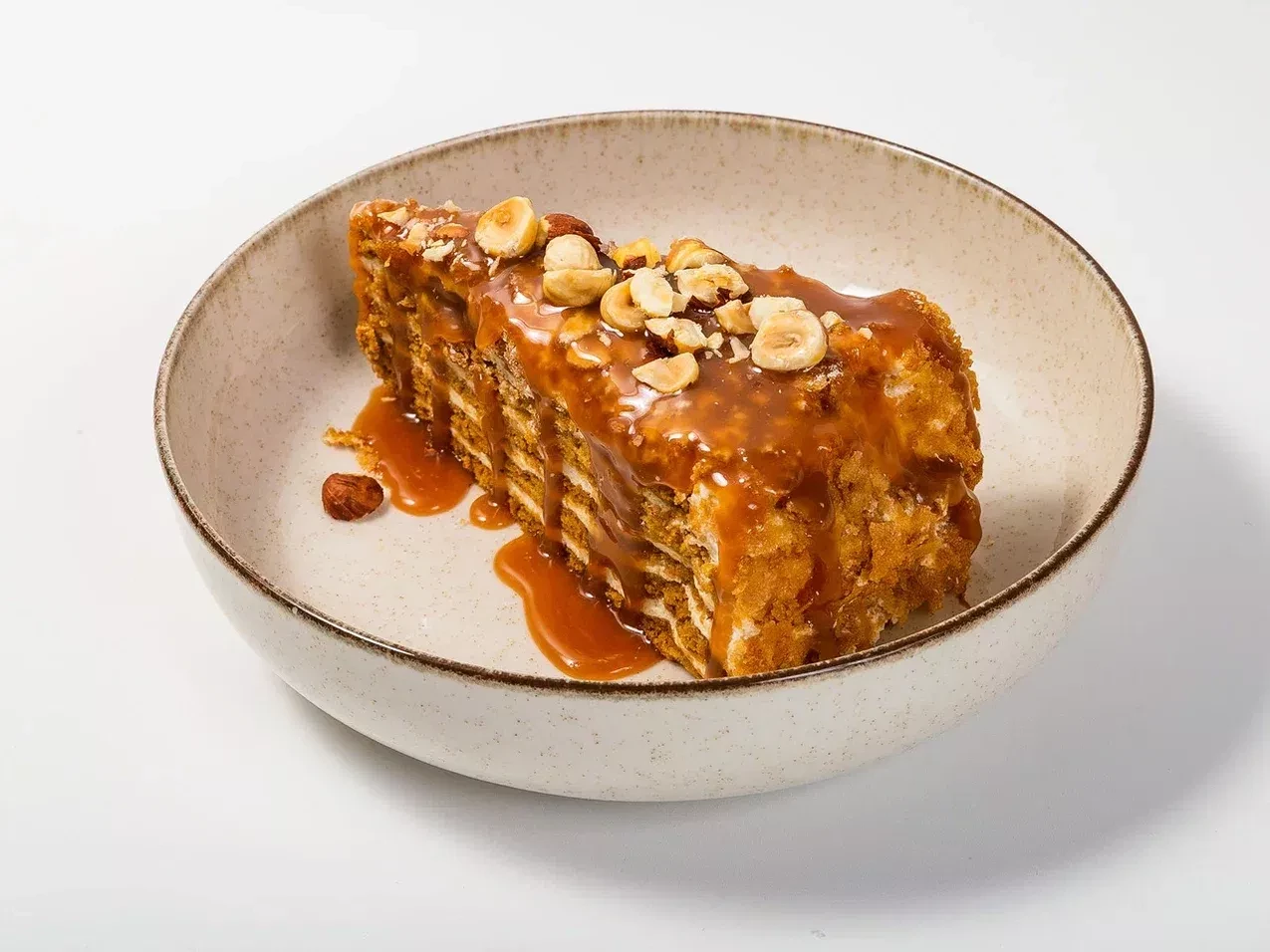 Карамельный медовый торт