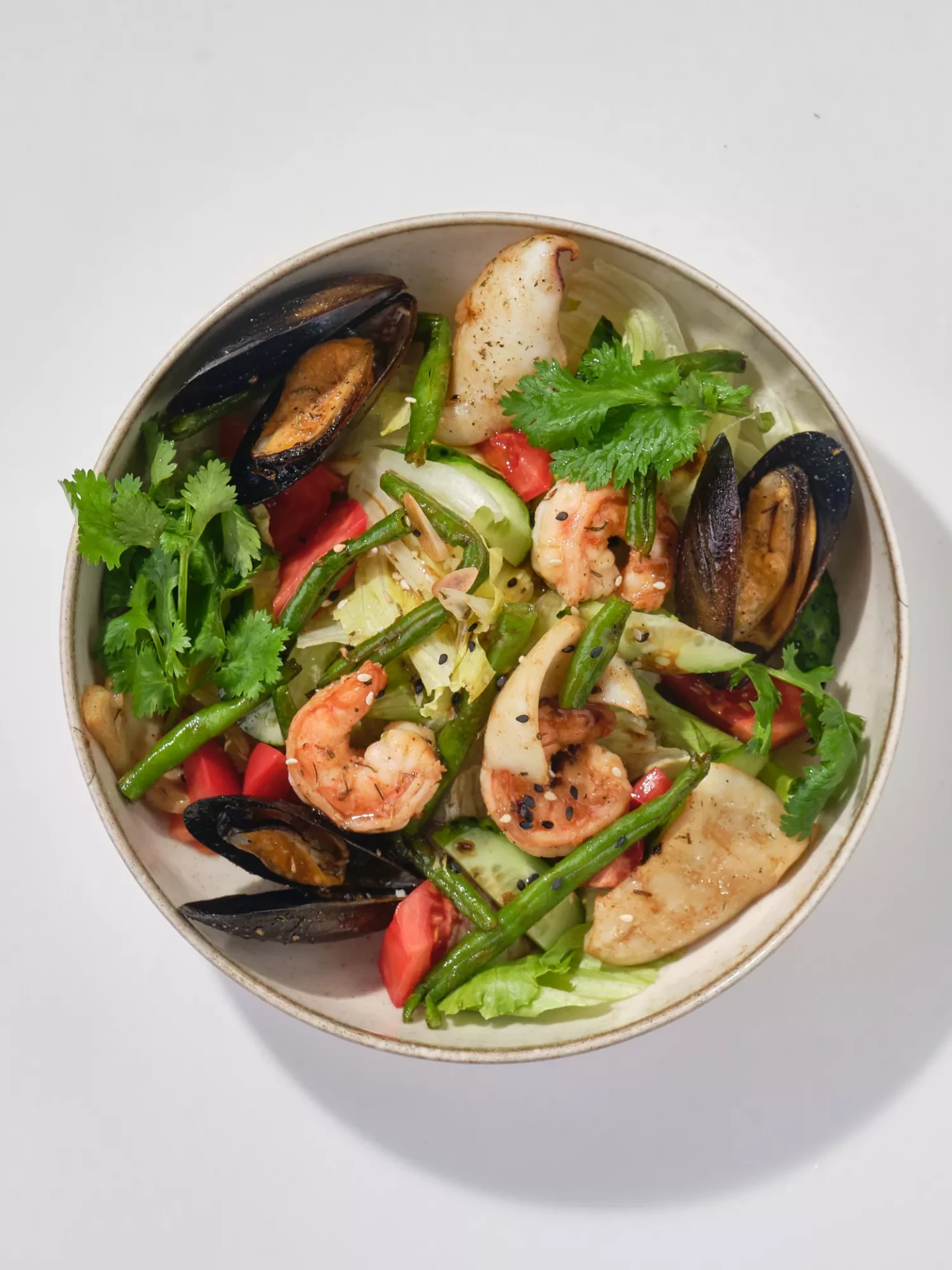 Салат с морепродуктами