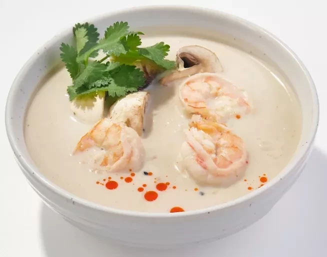 Суп Том кха кай с креветками