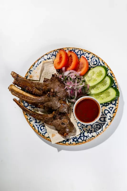 Бараньи ребрышки на углях